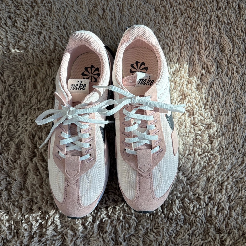 Nike Pre-Day Women's Blush and White Sneakers.
